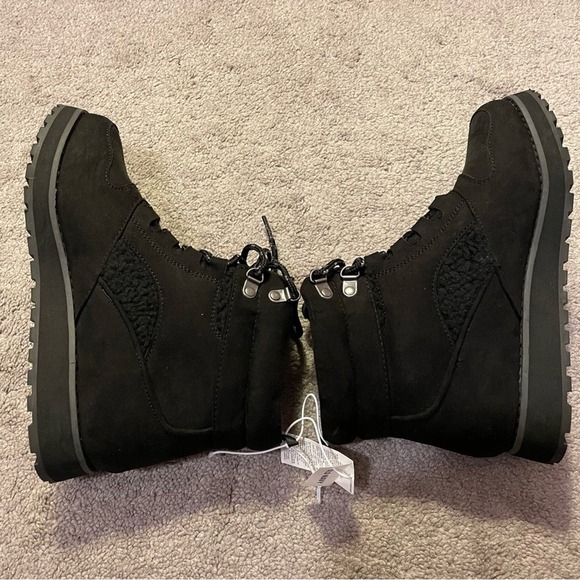 Old Navy Faux Suede Hiking Boots - Picture 3 of 8